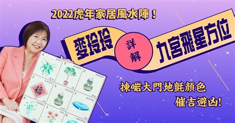 2022風水佈局麥玲玲|2022虎年家居風水｜麥玲玲九宮飛星方